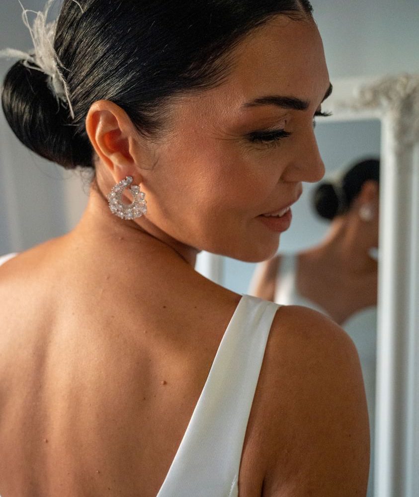 «Life» πανέμορφα statement σκουλαρίκια , με γεμάτα ζιργκόν για εντυπωσιακό αποτέλεσμα! - Image 1