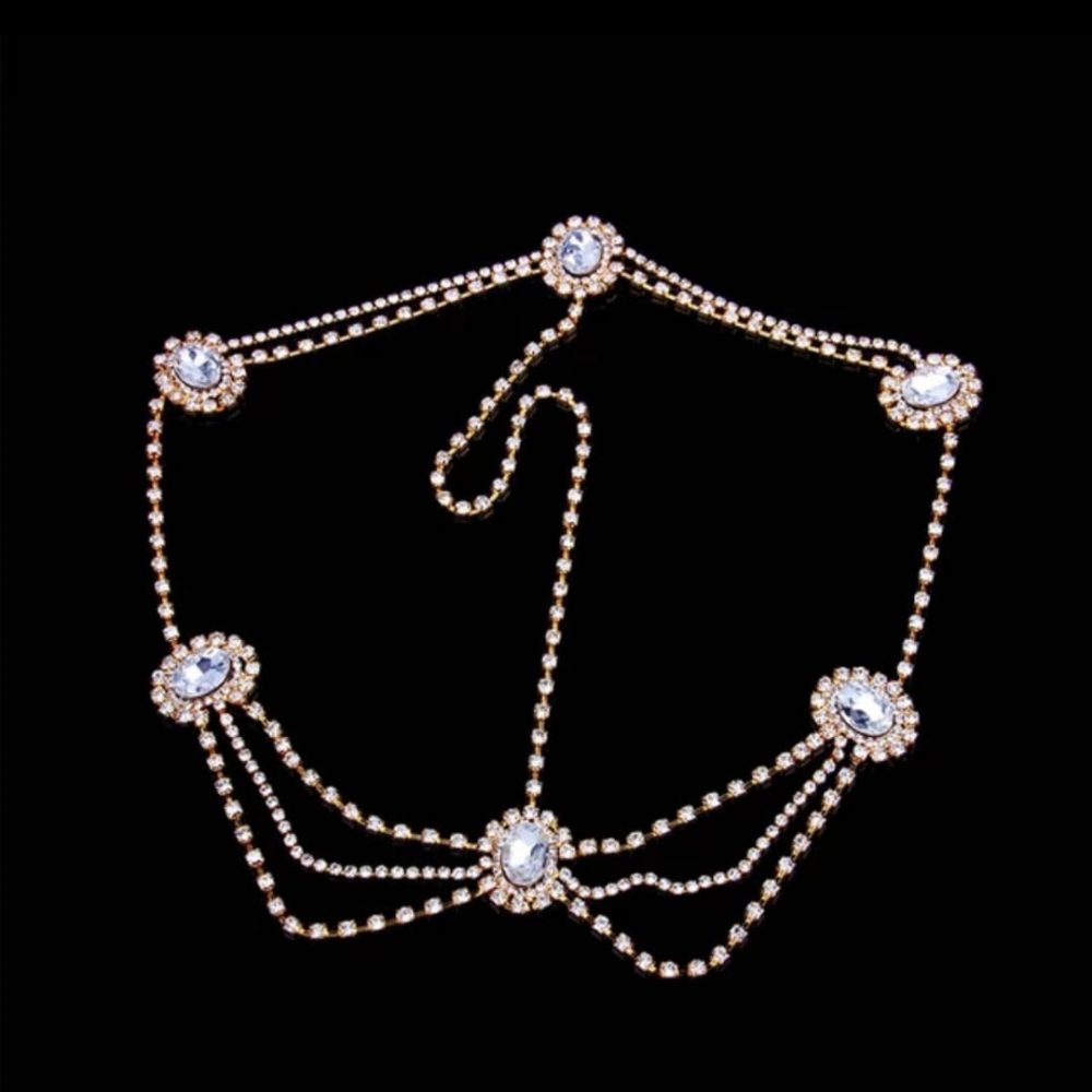 "Millena" headpiece. Ιδανικό αξεσουάρ για καλοκαιρινούς γάμους, για μία δεξίωση και για ιδιαίτερες  εμφανίσεις! Διαθέσιμο, σε χρυσό και ασημί. - Image 7