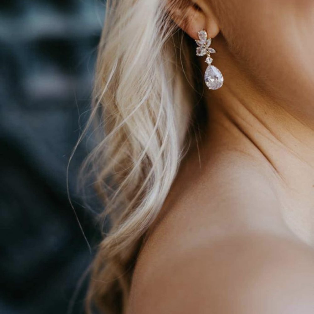 ”Nefeli” σκουλαρίκια σε χρυσό με κρύσταλλα ζιργκόν, για μοναδική λάμψη! - Image 12