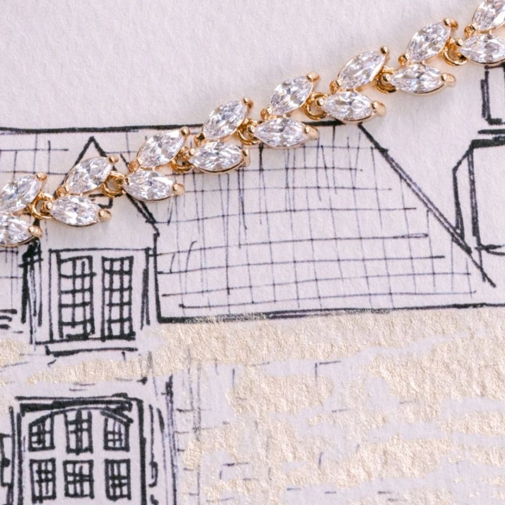 Κλασσικό και διαχρονικό βραχιόλι ‘Eva’ σε χρυσό με κρύσταλλα ζιργκόν! - Image 4