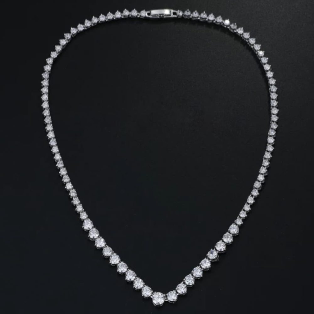 ''Onar'' λαμπερό κολιέ με γνήσια κρύσταλλα ζιργκόν! - Image 11