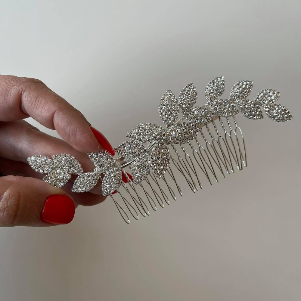''Leaves'' νυφικό χτενάκι με Αυστριακά κρυσταλλάκια.. - Image 5