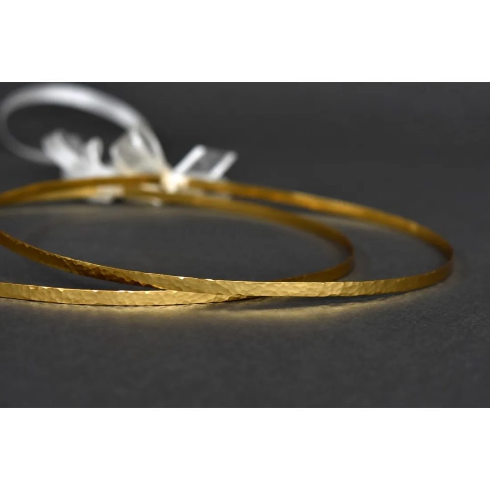 "Simplicity" επάργυρα στέφανα γάμου - σφυρήλατα! - Image 3