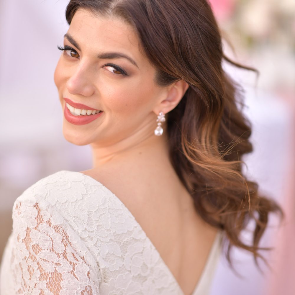 ”Nefeli” σκουλαρίκια σε ροζ χρυσό με κρύσταλλα ζιργκόν, για μοναδική λάμψη! - Image 7