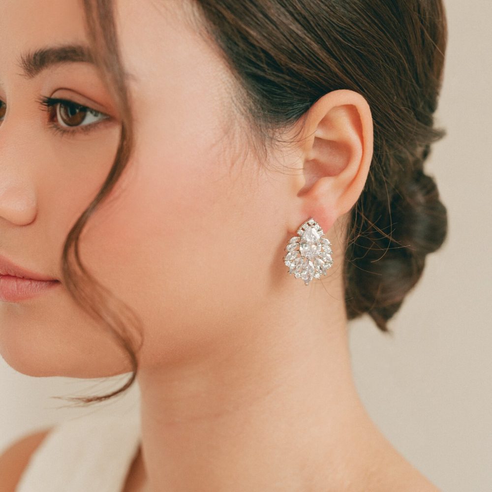 ''Dioni'' στυλάτα statement σκουλαρίκια με ζιργκόν ανώτερης ποιότητας! - Image 4