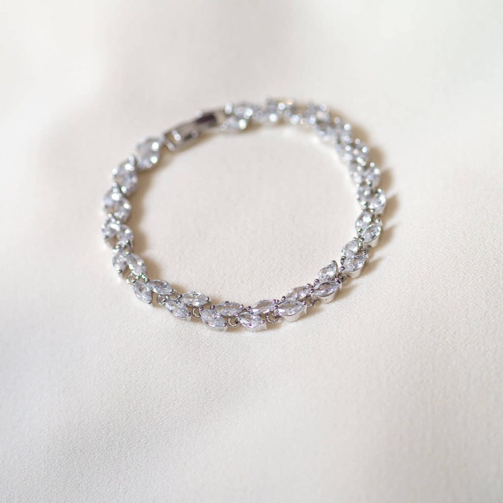 Κλασσικό και διαχρονικό βραχιόλι 'Eva' με κρύσταλλα ζιργκόν - Image 9