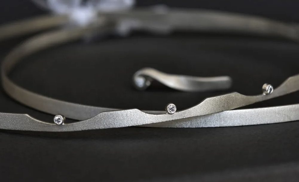 "King & Queen" επάργυρα στέφανα γάμου - σαγρέ! - Image 2