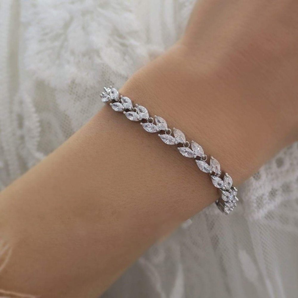 Κλασσικό και διαχρονικό βραχιόλι 'Eva' με κρύσταλλα ζιργκόν - Image 12