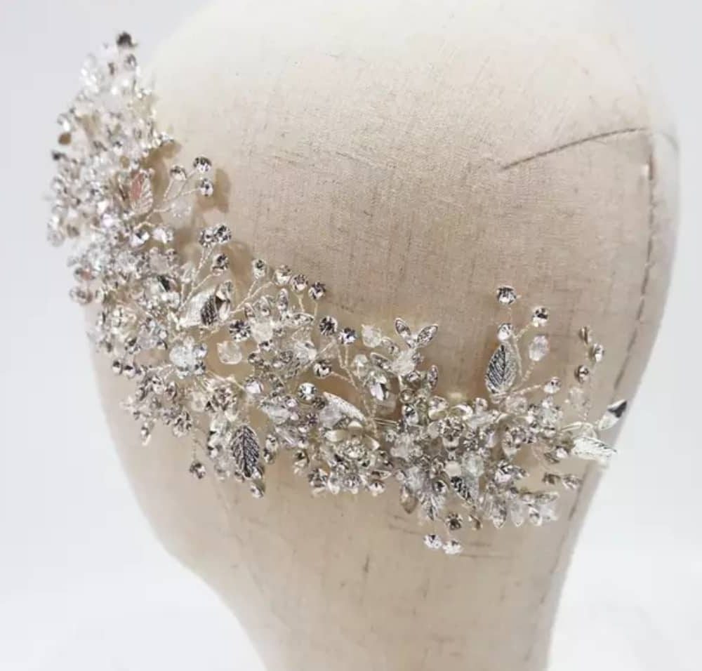 ''Ζenia''  εξαιρετικής ποιότητας χτενάκι , χειροποίητο με επίστρωση από ασήμι και κρύσταλλα! - Image 2