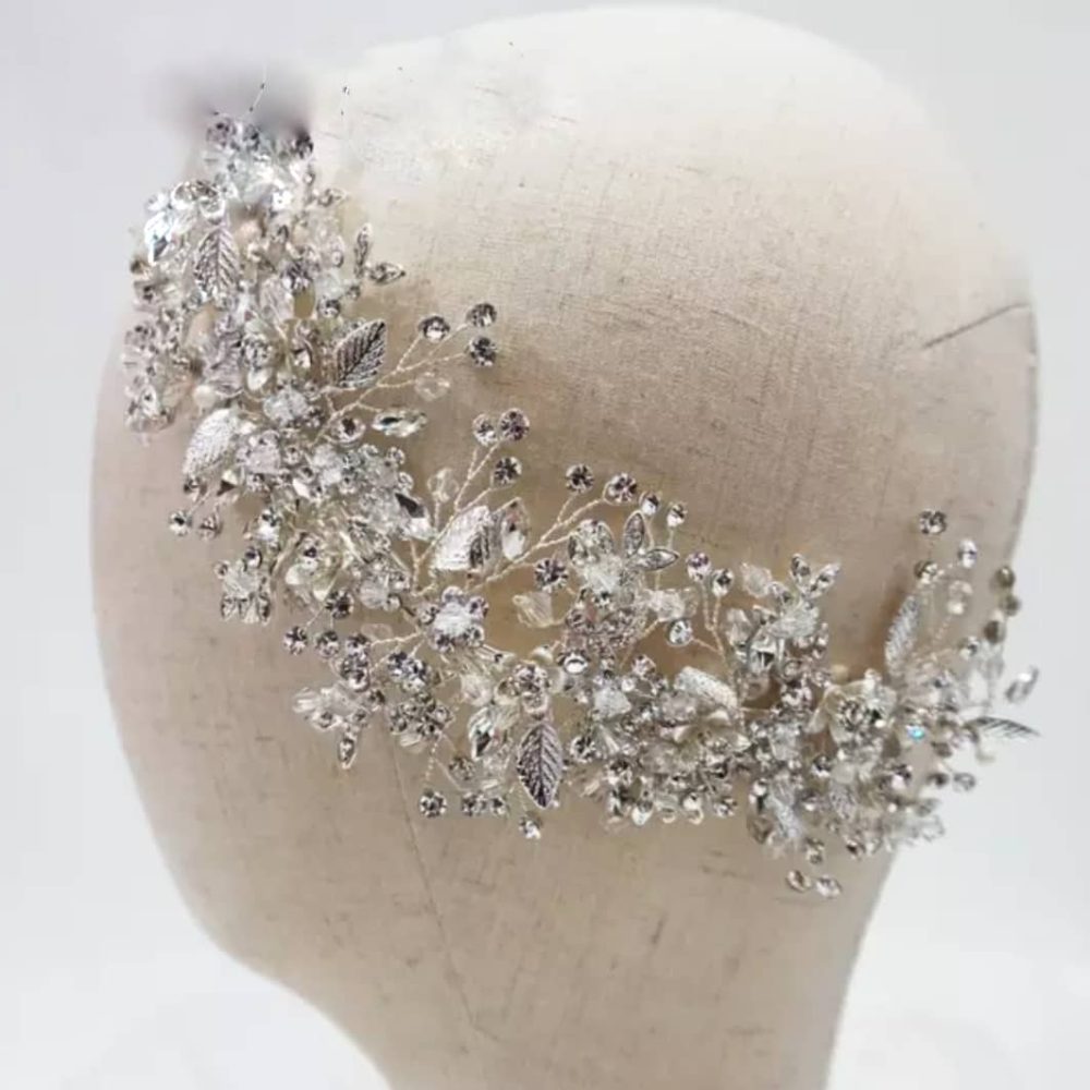 ''Ζenia''  εξαιρετικής ποιότητας χτενάκι , χειροποίητο με επίστρωση από ασήμι και κρύσταλλα! - Image 3