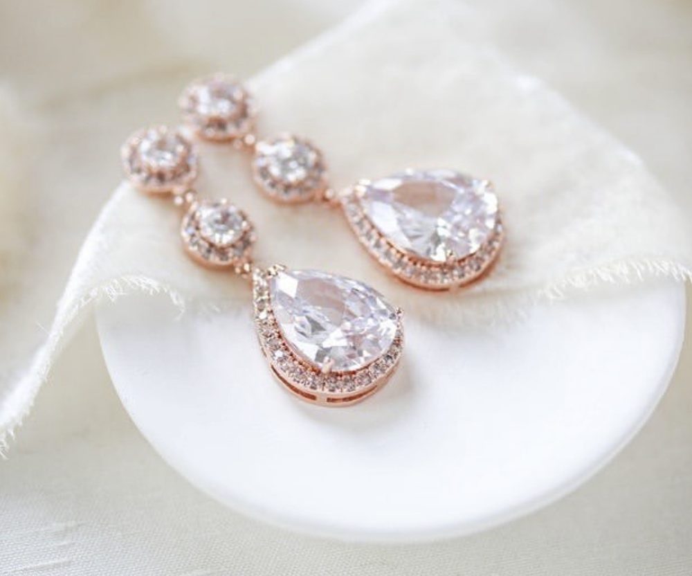 ”Serena” σε ροζ χρυσό, με κρυστάλλους ζιργκόν , ιδανικά για οποιαδήποτε επίσημη εμφάνιση! - Image 5