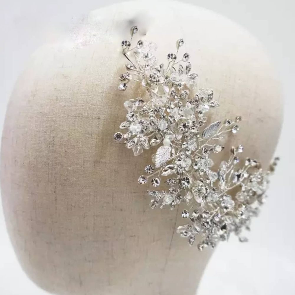 ''Ζenia''  εξαιρετικής ποιότητας χτενάκι , χειροποίητο με επίστρωση από ασήμι και κρύσταλλα! - Image 5