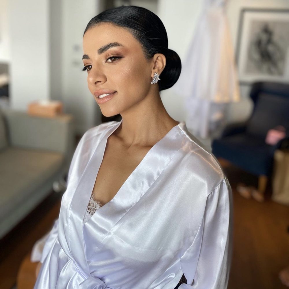 ''Lilianna'' grande , χειροποίητα νυφικά σκουλαρίκια με ζιργκόν πέτρες σε ασημί! - Image 4