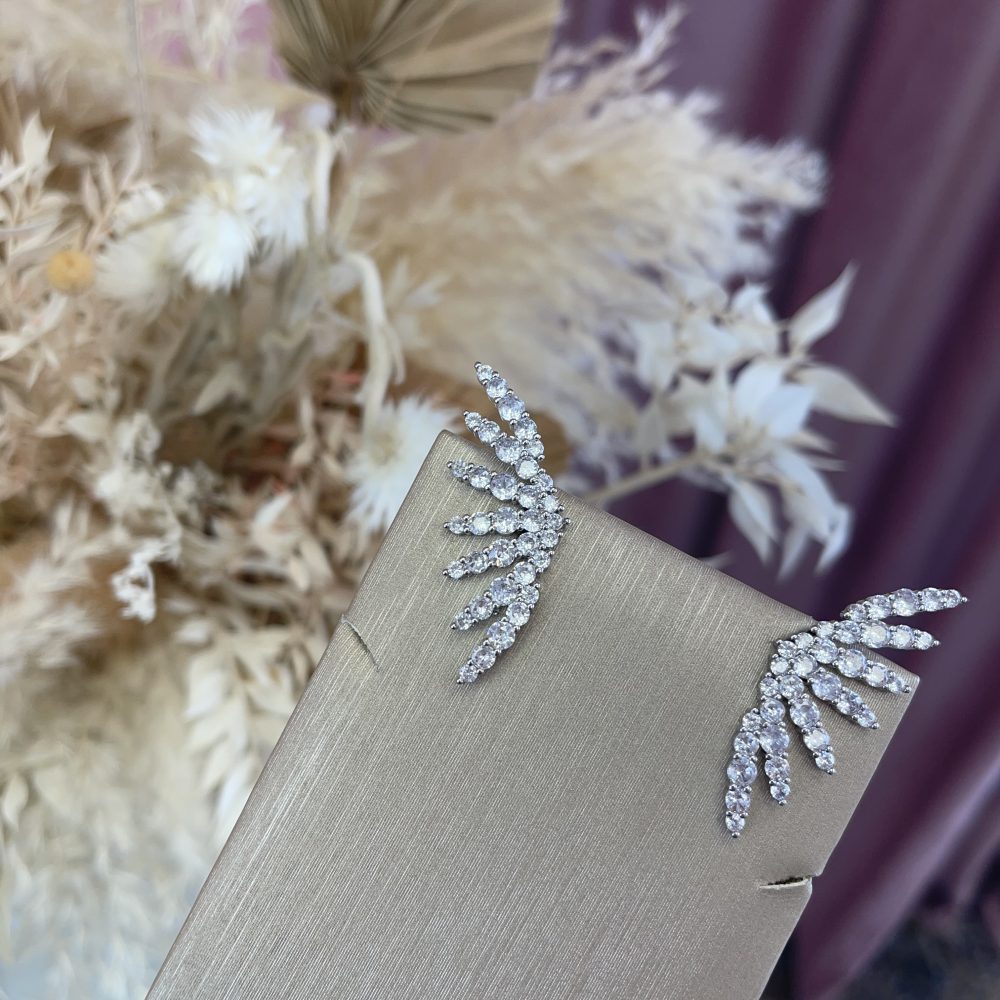 «Kyra» εντυπωσιακά statement σκουλαρίκια σε ασημί! - Image 2