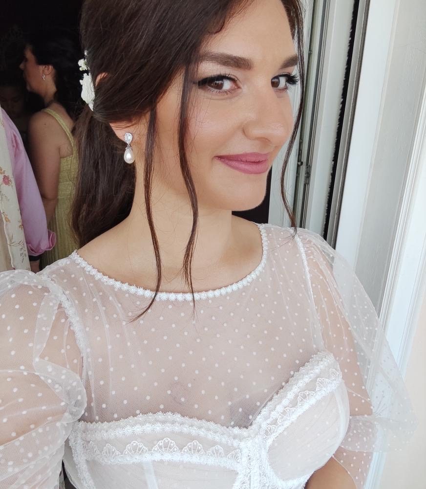 «True Romance» σκουλαρίκια διαχρονικής ομορφιάς! Σε λευκόχρυσο με κρυστάλλους ζιργκόν! - Image 5