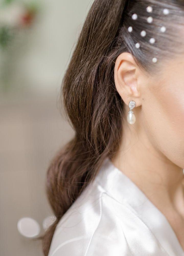 «True Romance» σκουλαρίκια διαχρονικής ομορφιάς! Σε λευκόχρυσο με κρυστάλλους ζιργκόν! - Image 3