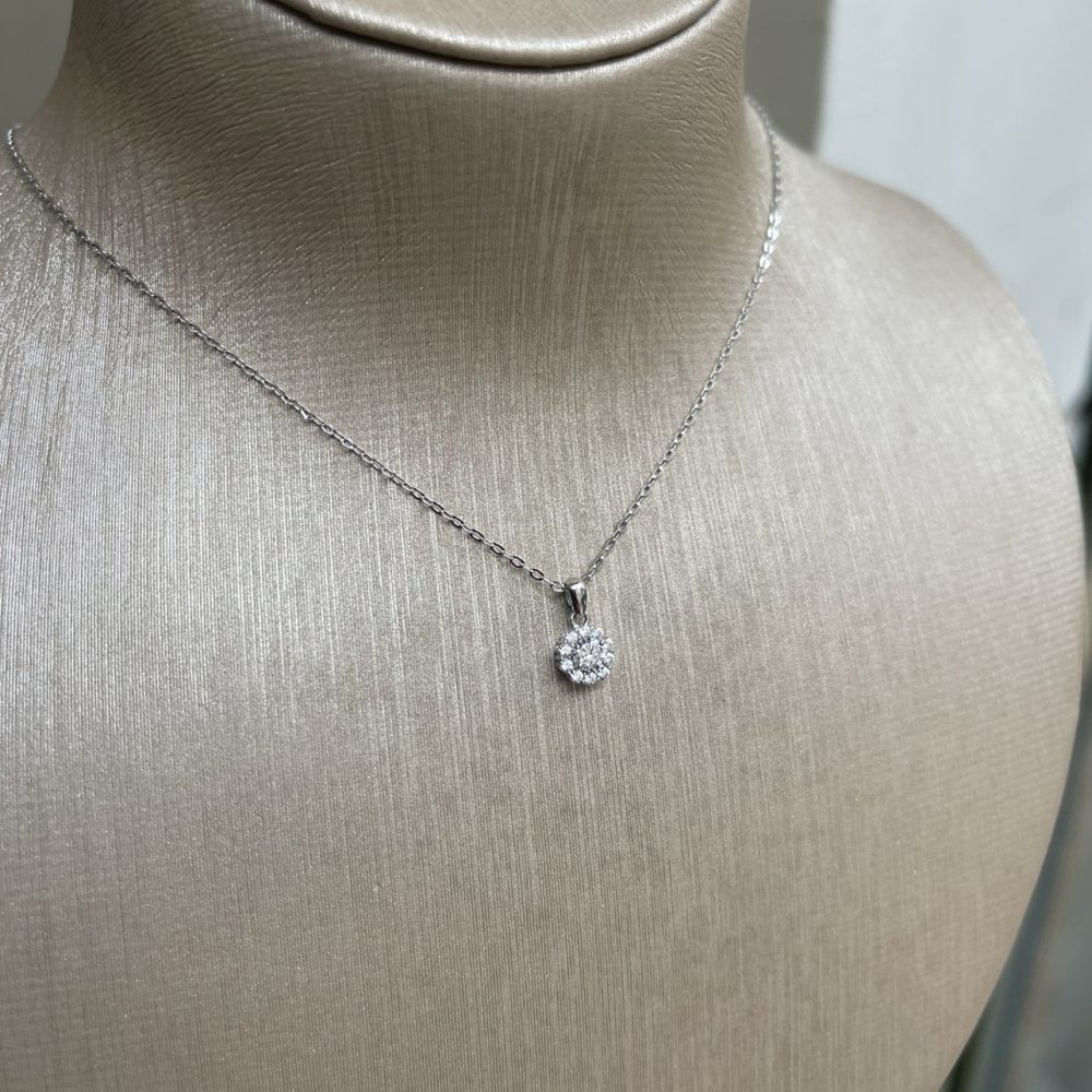 “Shiny drop” πολύ μικρό , πανέμορφο διακριτικό κολιέ, από ασήμι, για όσες επιθυμούν διακριτικό κόσμημα στο λαιμό! - Image 2