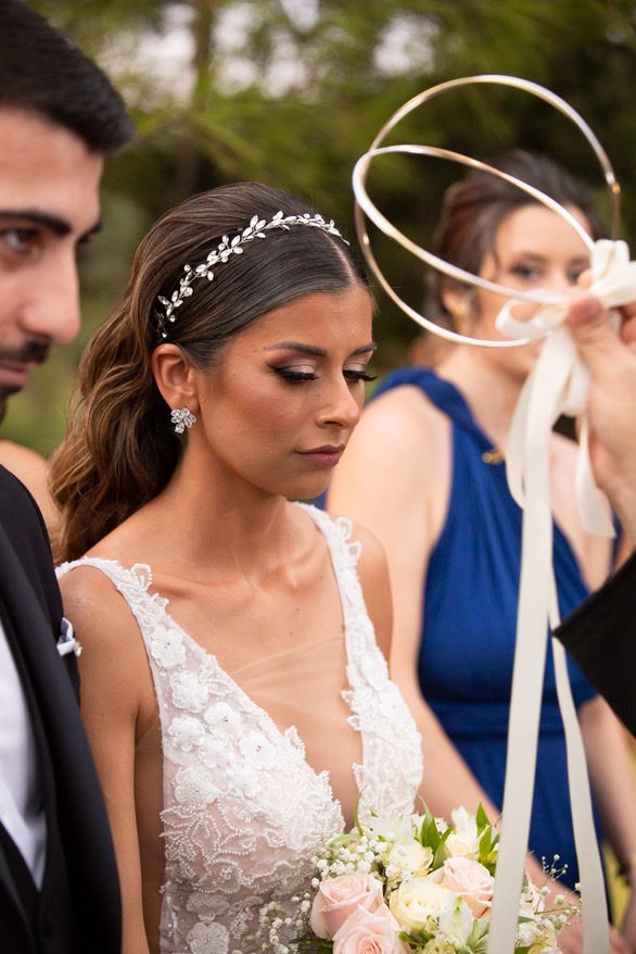 «Liza» κορδέλα με κρύσταλλα ιδανική για πλέξιμο στα μαλλιά! Μήκος 50cm.