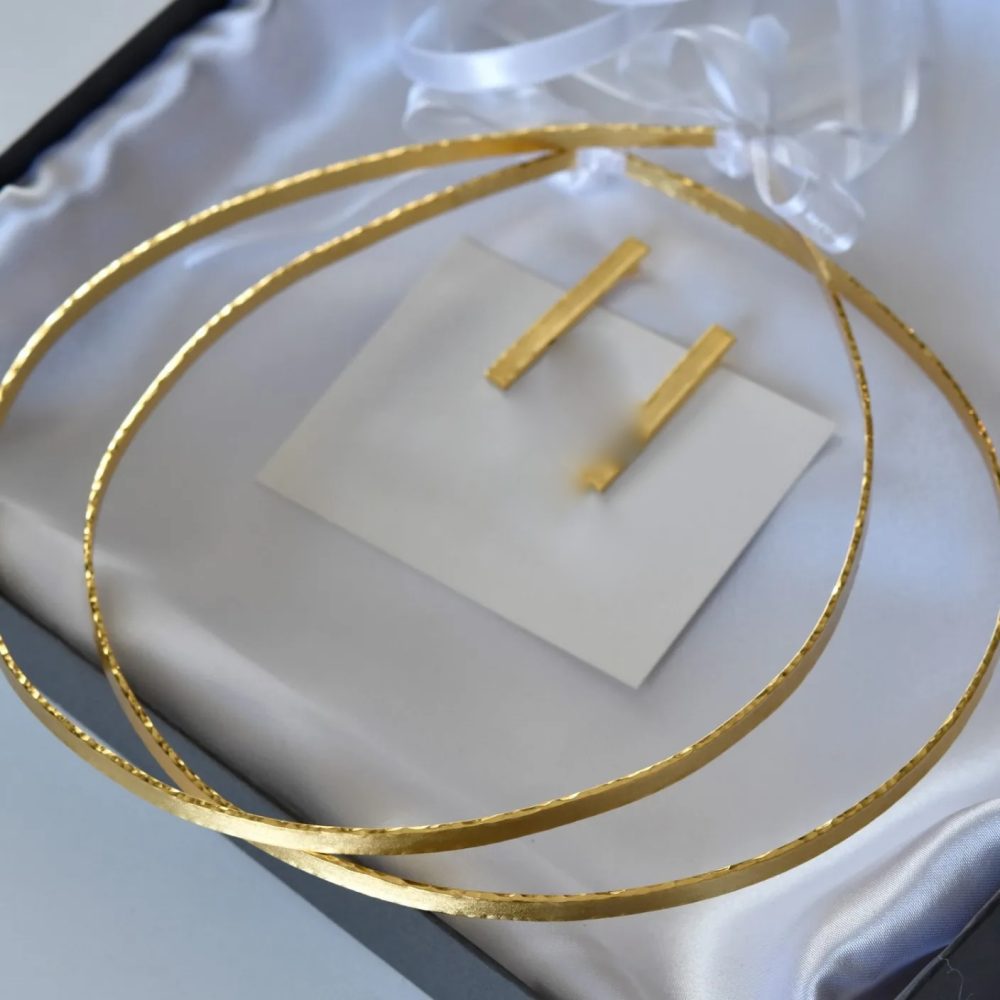 "Knights" επάργυρα σαγρέ στέφανα γάμου! - Image 2