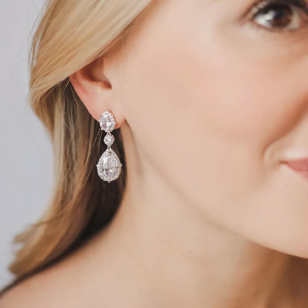 ''Niovi'' σκουλαρίκια με αριστοκρατικό σχεδιασμό! Μεσαίου μήκους, επιχρυσωμένα με ζιργκόν ανώτερης ποιότητας! - Image 7