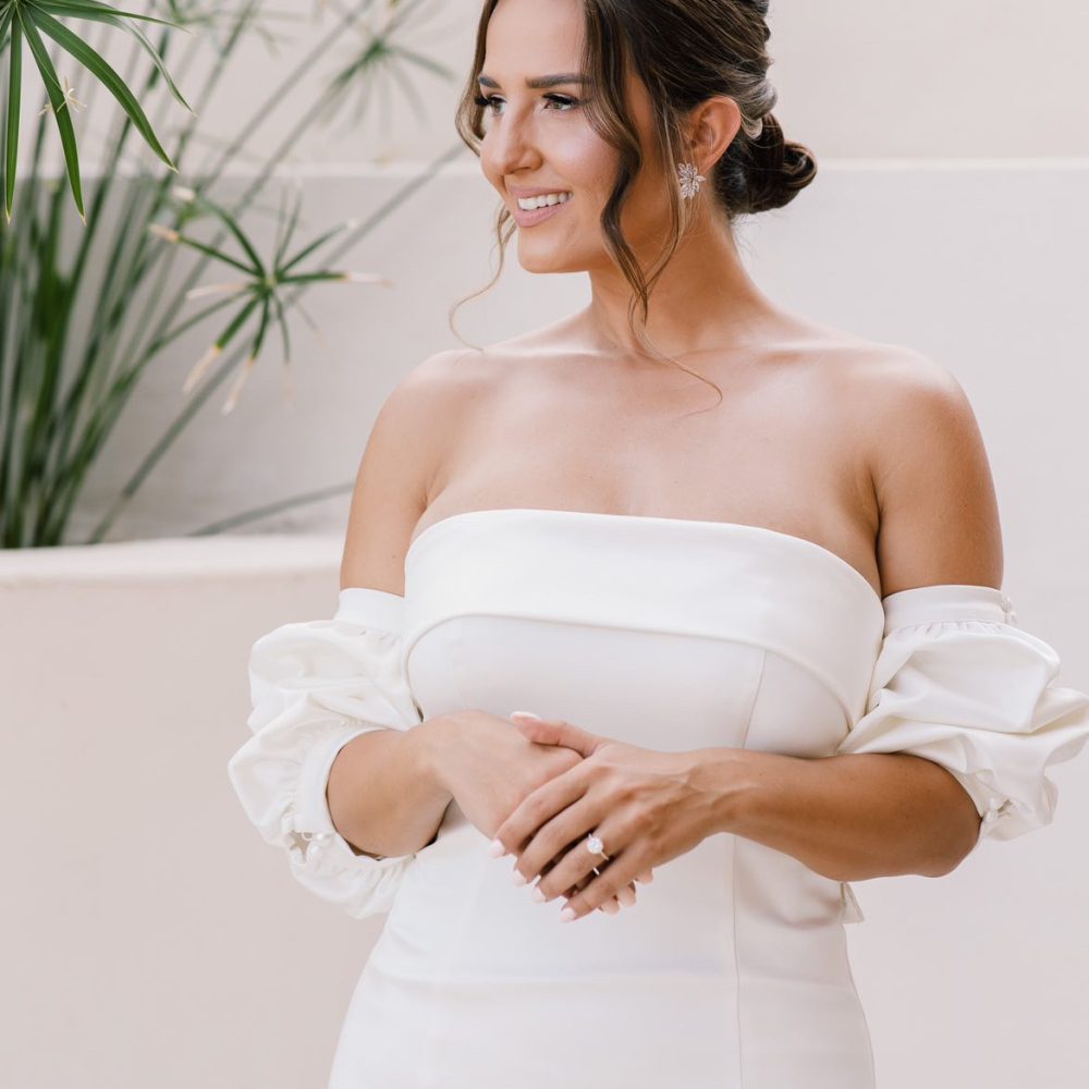 ''Lilianna'' grande , χειροποίητα νυφικά σκουλαρίκια με ζιργκόν πέτρες σε ασημί! - Image 2