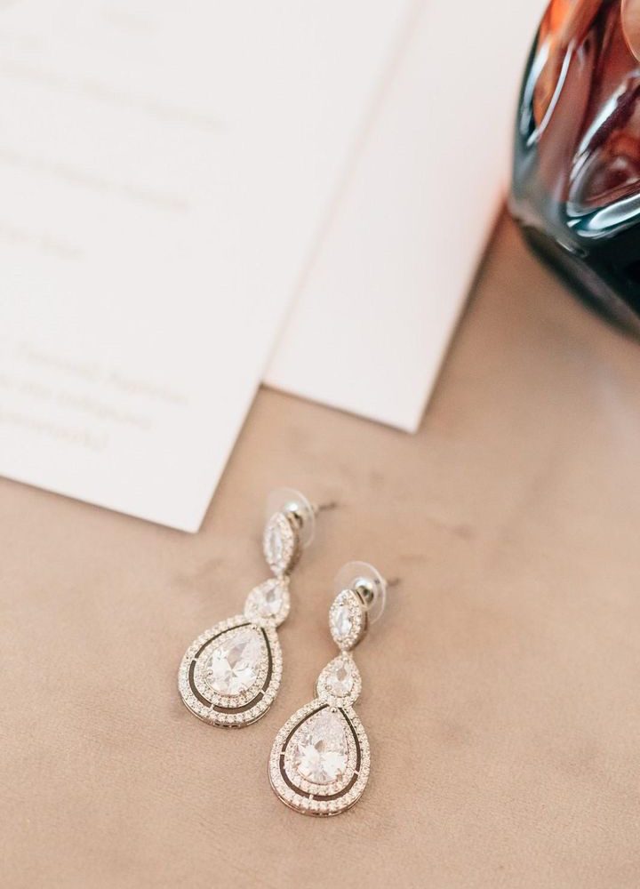 ''Dazzling'' νυφικά σκουλαρίκια σε υπέροχο κρεμαστό σχήμα δάκρυ! - Image 5