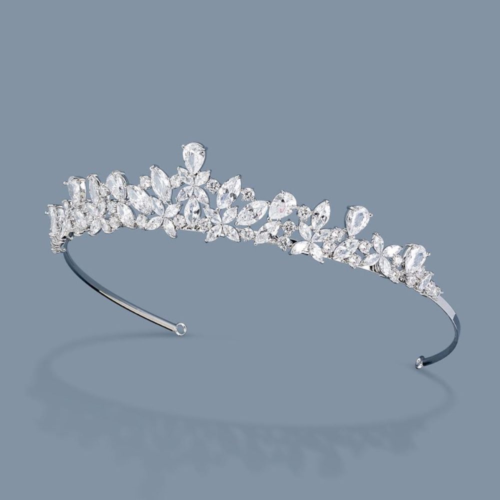 “Sillia” τιάρα με εξαιρετικής ποιότητας λαμπερούς κρύσταλλους ζιργόν! - Image 8