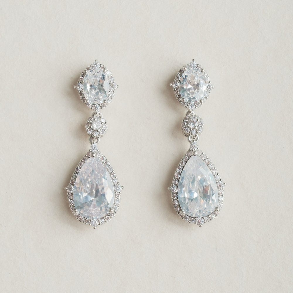 ''Niovi'' σκουλαρίκια με αριστοκρατικό σχεδιασμό! Μεσαίου μήκους, επιχρυσωμένα με ζιργκόν ανώτερης ποιότητας! - Image 2