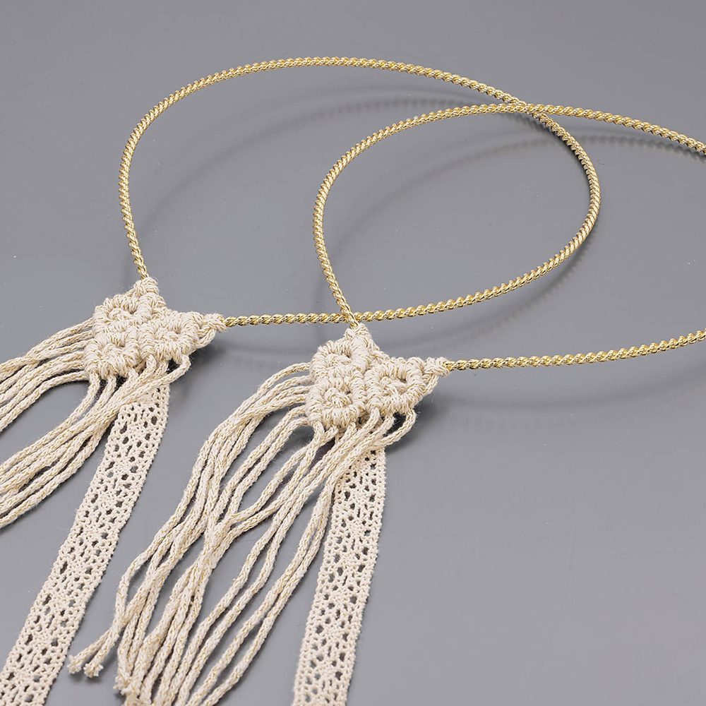 «Boho Dream» χειροποίητα στέφανα , σε boho chic σχεδιασμό & μακραμέ δέσιμο στο τελείωμα τους! - Image 2