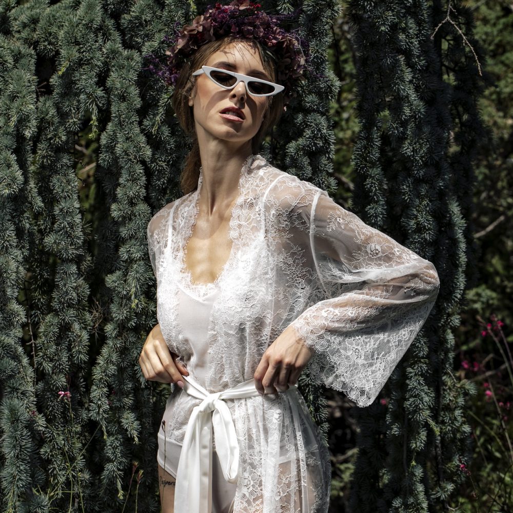 Orsalia Luxury Lace Robe - Image 2