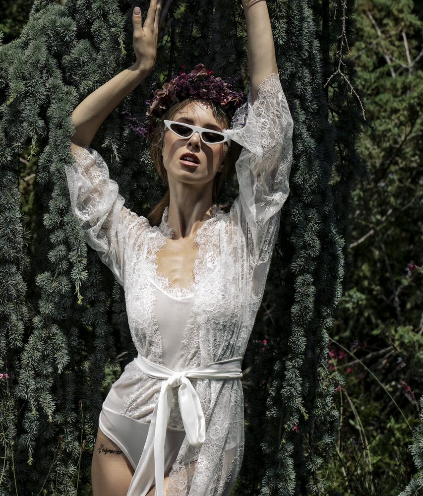 Orsalia Luxury Lace Robe - Image 3