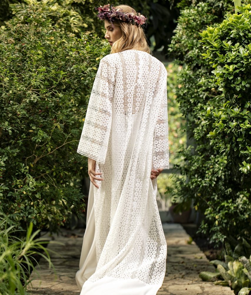 Kyra Boho Bridal Kimono - Image 3