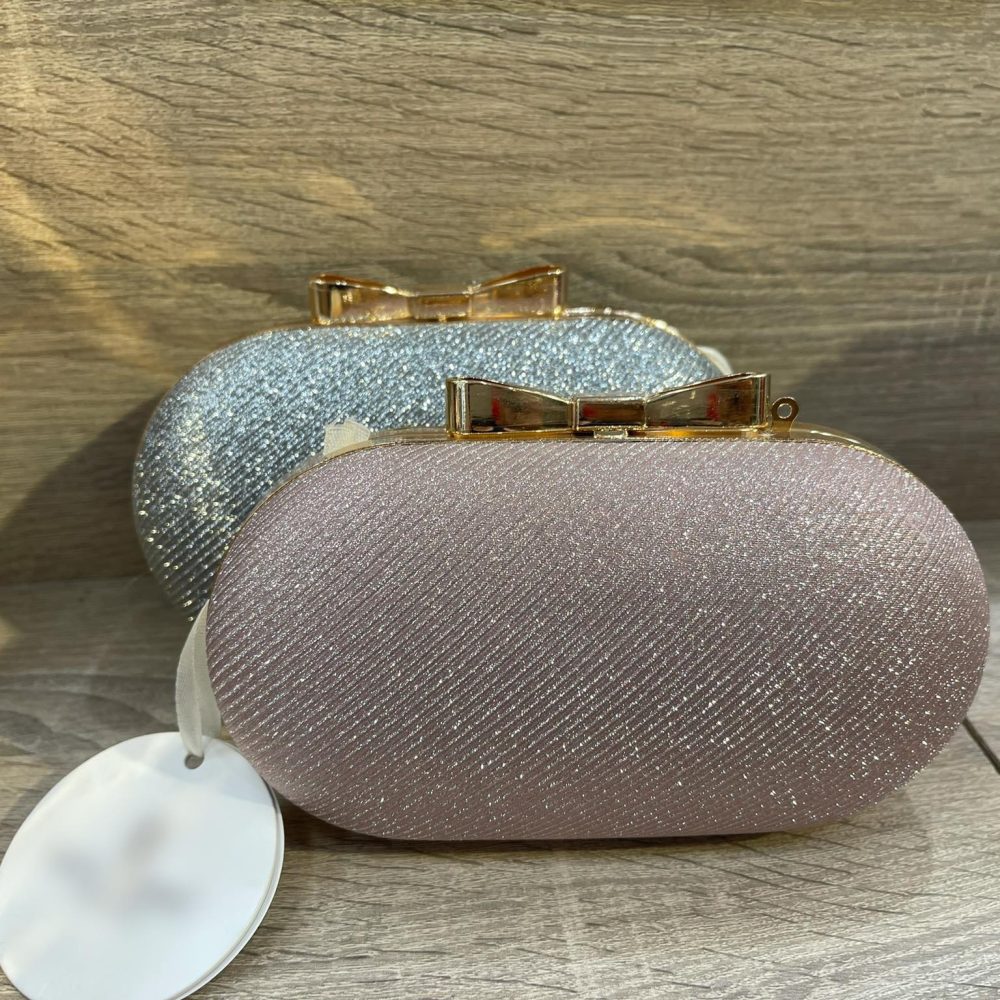 Bow clutch bag Rose Gold! - Image 6