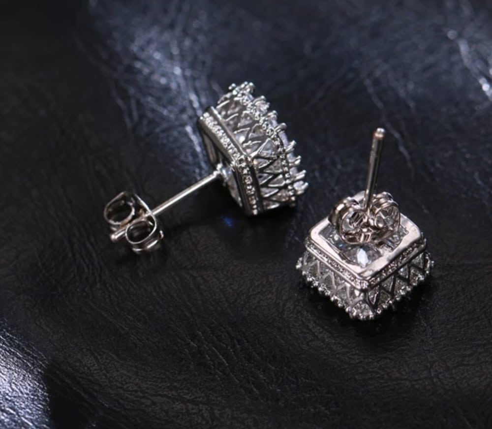 ''Luxury Cubic'' πολυτελή γεωμετρικά σκουλαρίκια με εξαιρετικής ποιότητας κρύσταλλο zirconia! - Image 2