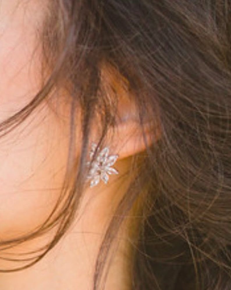 'Lilianna' small , χειροποίητα σκουλαρίκια με ζιργκόν πέτρες σε 3 αποχρώσεις - Image 11