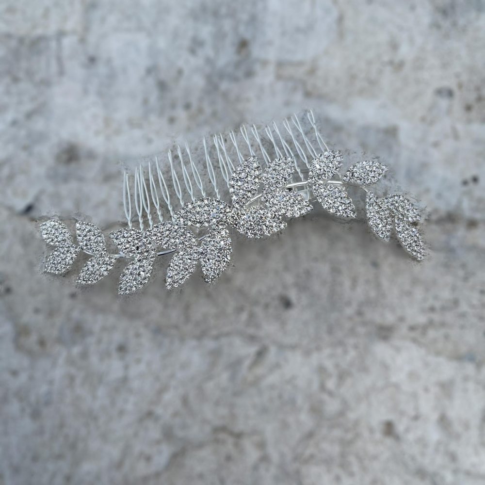 ''Leaves'' νυφικό χτενάκι με Αυστριακά κρυσταλλάκια.. - Image 7