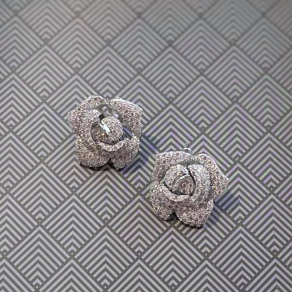 Rose flower statement σκουλαρίκια μοναδικής ομορφιάς! - Image 2