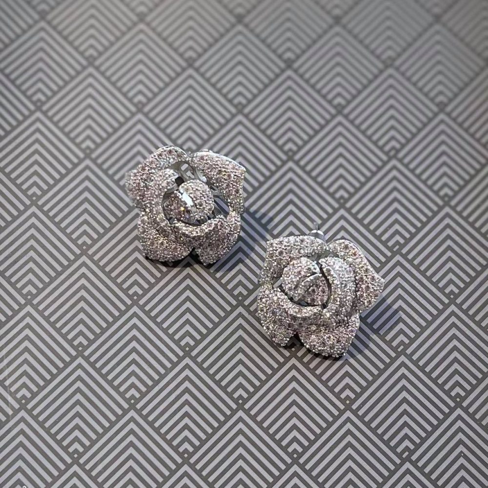 Rose flower statement σκουλαρίκια μοναδικής ομορφιάς! - Image 4