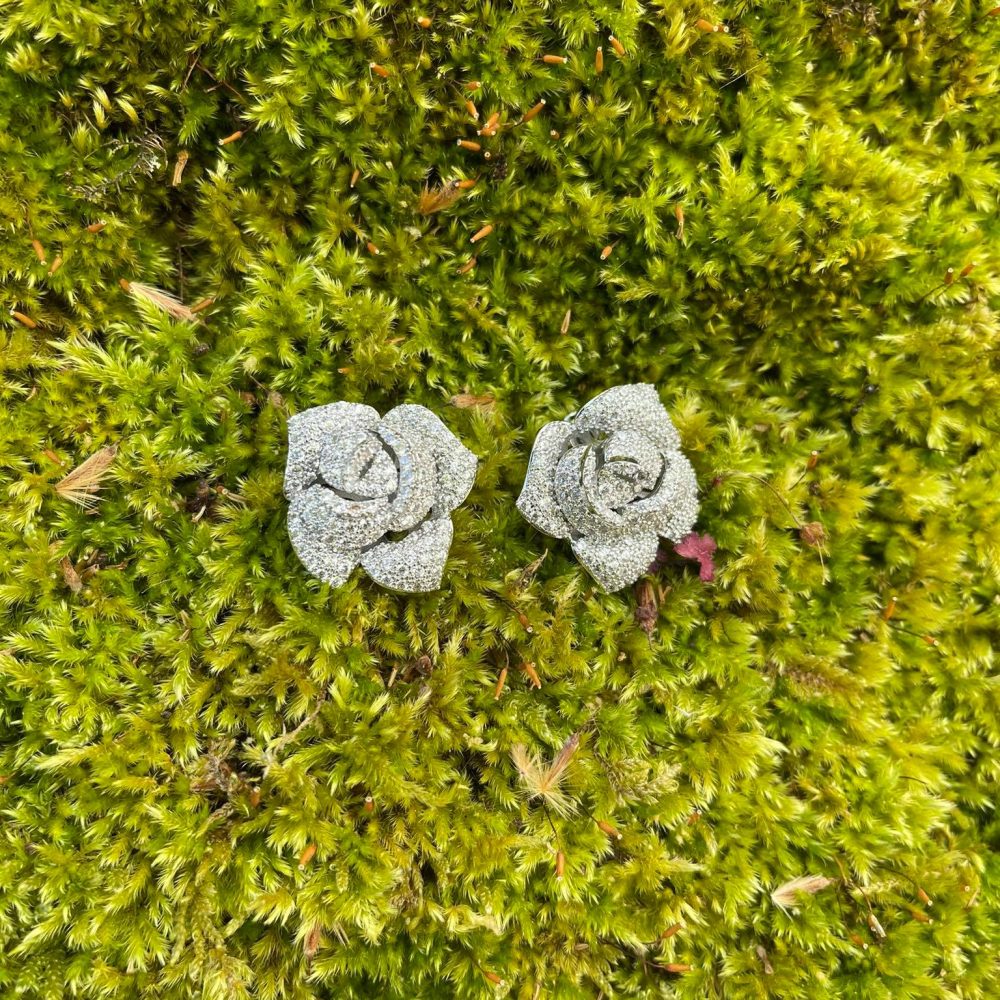 Rose flower statement σκουλαρίκια μοναδικής ομορφιάς! - Image 5