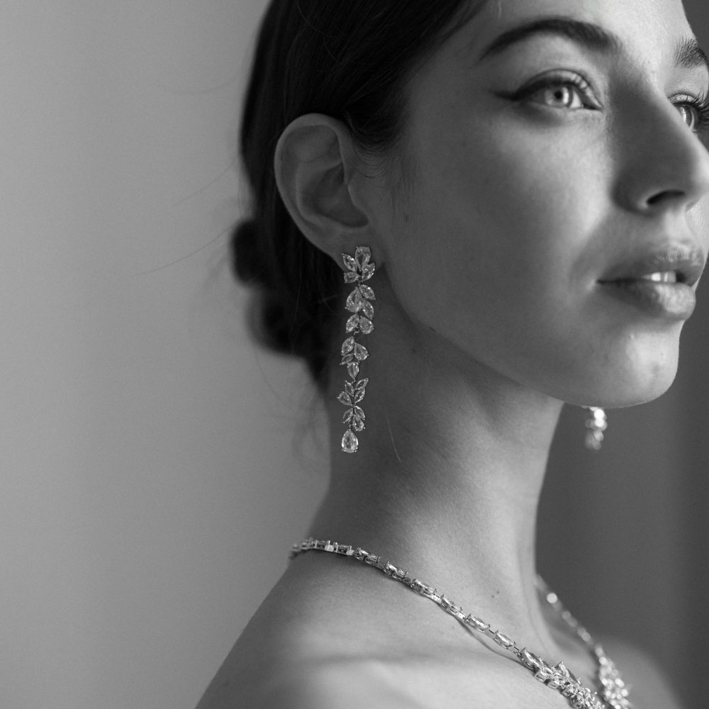 “Radiant” πανέμορφα μακριά σκουλαρίκια, επιχρυσωμένα με εξαιρετικής ποιότητας λαμπερά ζιργκόν!