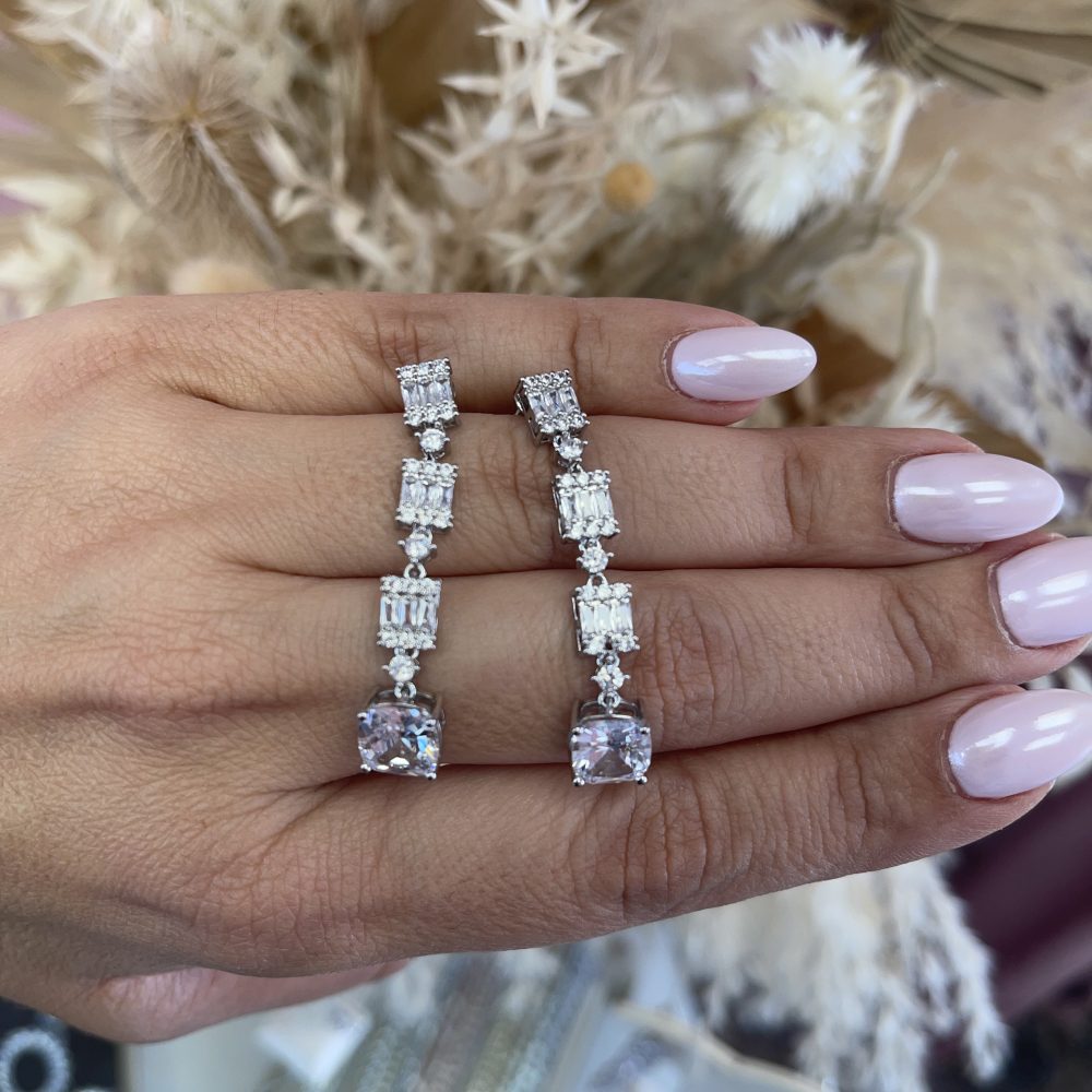 “Giorgia” μεσαίου μήκους σκουλαρίκια, σε όμορφες , γεωμετρικές γραμμές! - Image 3