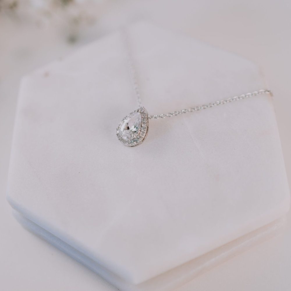 “Tear drops” necklace! Εύκολο να συνδυαστεί κολιέ, με την αλυσίδα του να περνά μέσα από το charme! - Image 6