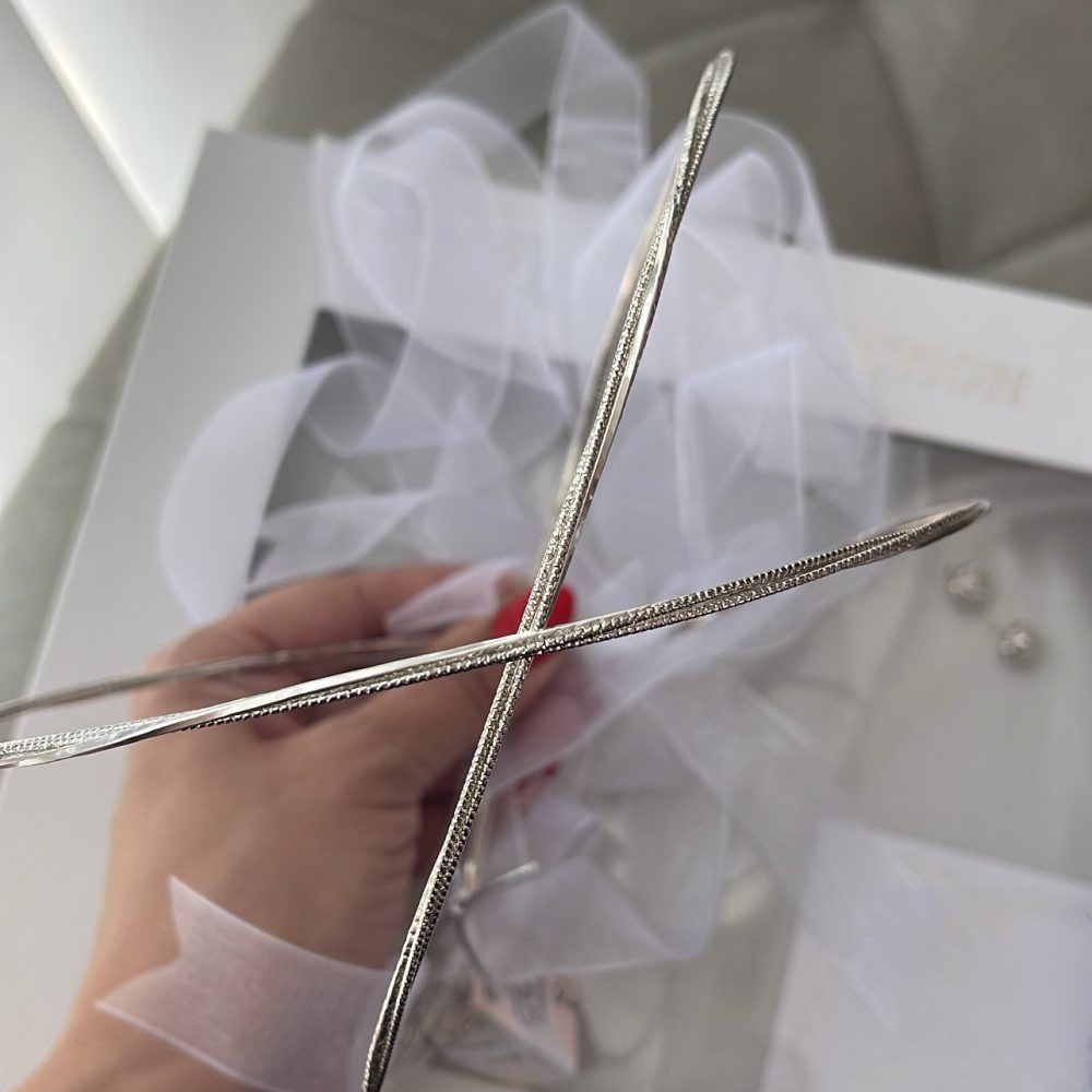 “Celia” πανέμορφα στέφανα λεπτού σχεδιασμού, με διπλή τεχνική σφυρήλατου! - Image 2