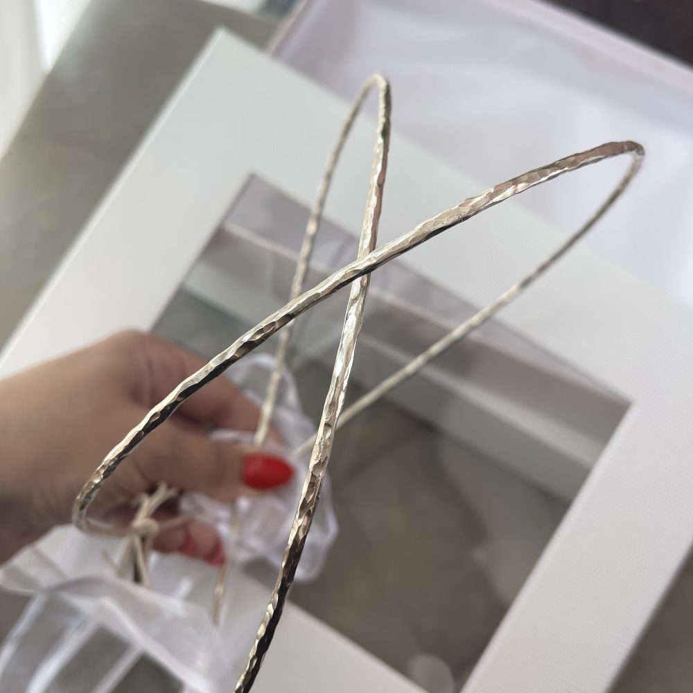 «Horizon» στρογγυλεμένα επάργυρα στέφανα, με σφυρήλατη τεχνική! - Image 2