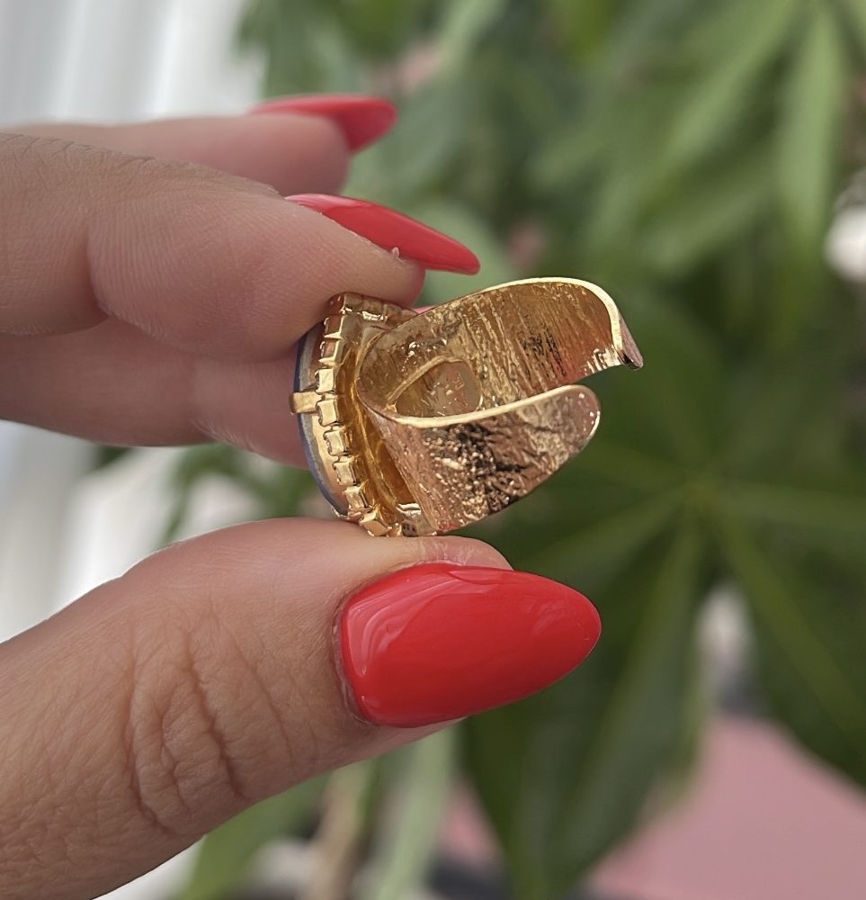 «Queen» δαχτυλίδι με μωβ εκθαμβωτική πέτρα Swarovski! Για να κλέβεις τις εντυπώσεις! - Image 3