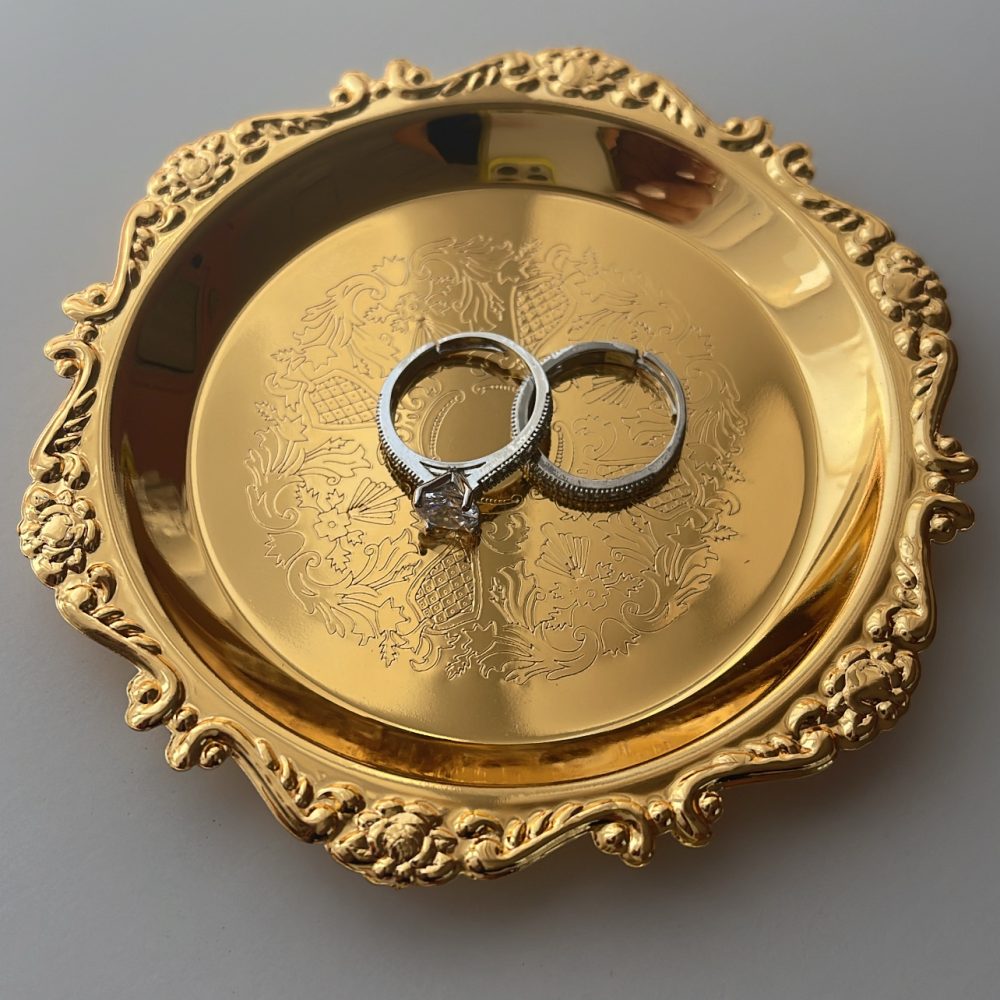 Vintage πιατάκι για βέρες σε χρυσό! - Image 2