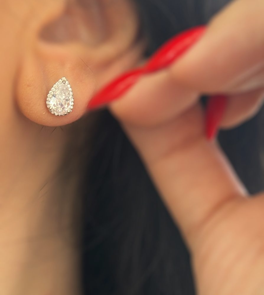 Σετ “Stilla” από ασήμι 925• με υψηλής ποιότητας διάφανα ζιργκόν! - Image 2