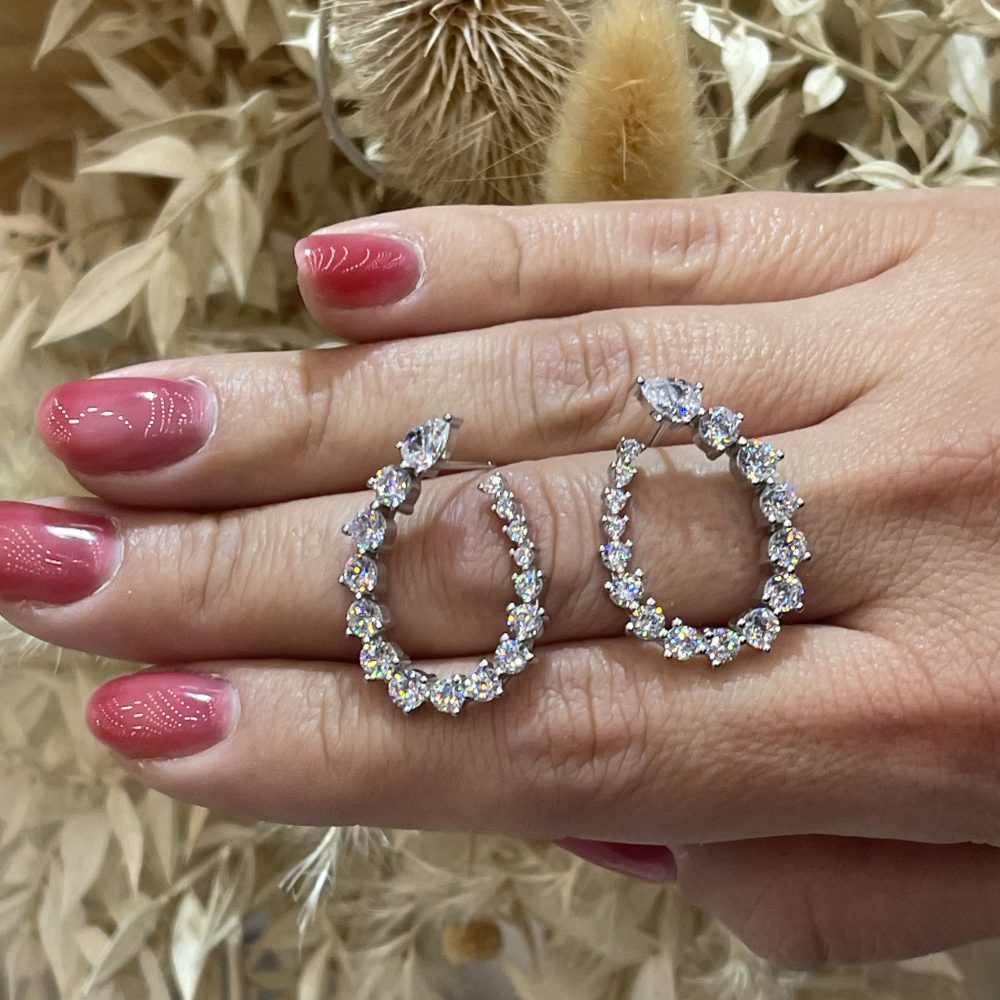 Kilts bridal σκουλαρίκια από καθαρό ασήμι 925• και ζιργκόν κορυφαίας ποιότητας! - Image 6