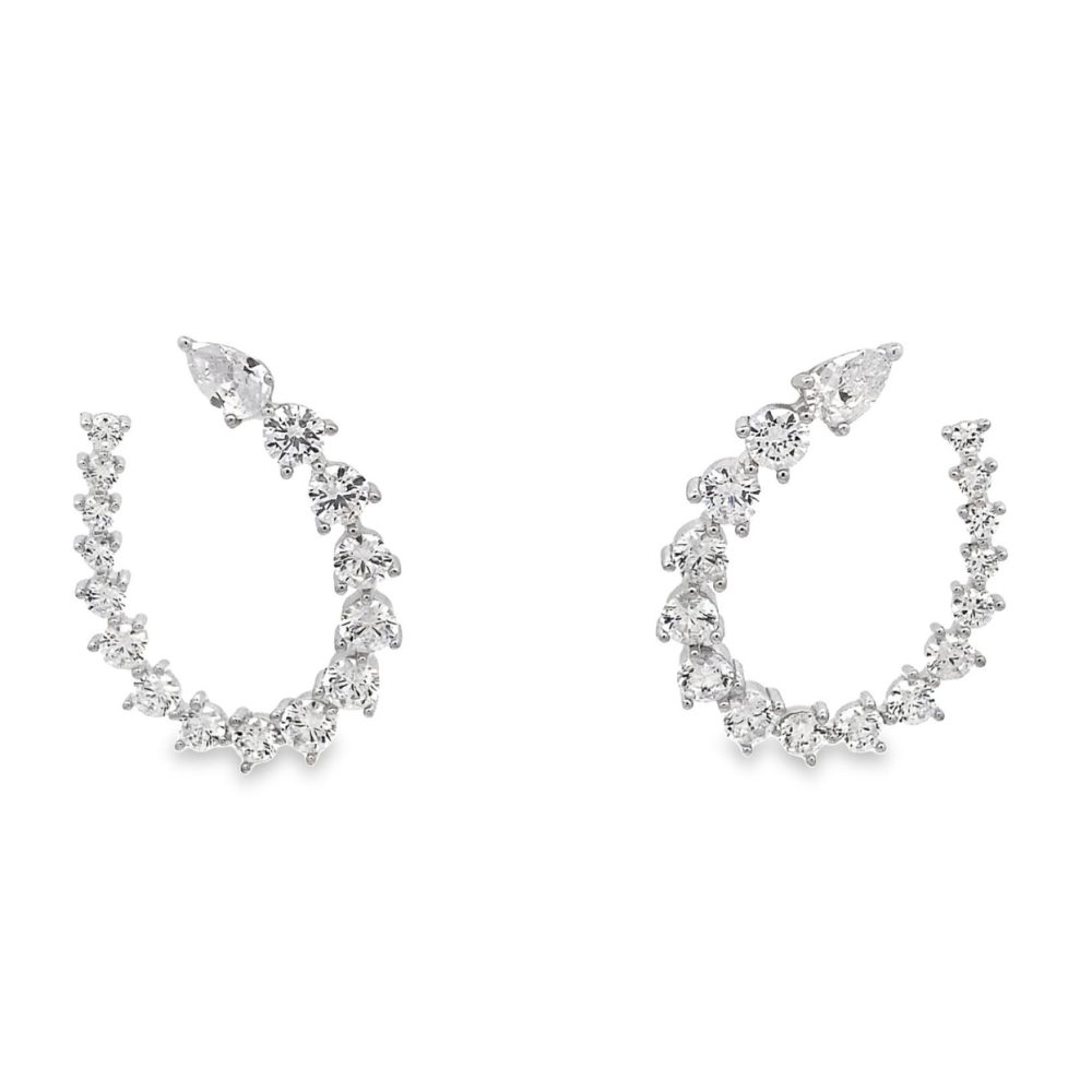 Kilts bridal σκουλαρίκια από καθαρό ασήμι 925• και ζιργκόν κορυφαίας ποιότητας! - Image 3