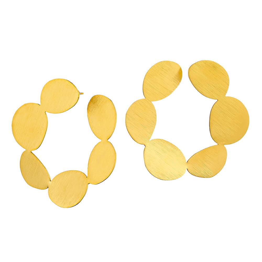 “Marken” χειροποίητοι κρίκοι από επιχρυσωμένο ατσάλι!